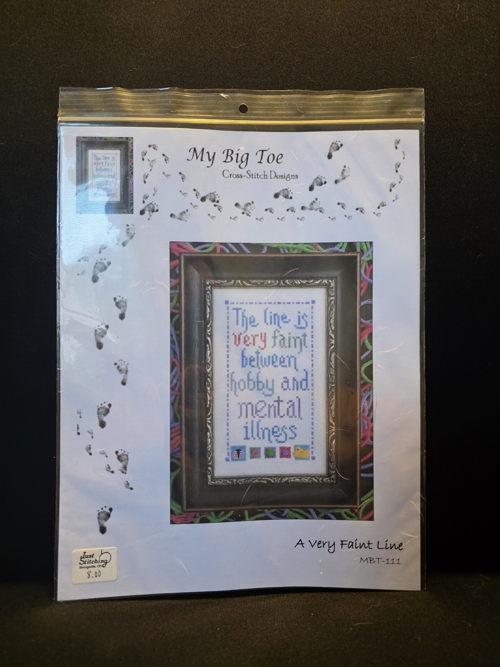 My Big Toe Designs A Very Faint Line Cross-Stitch Design Packet
